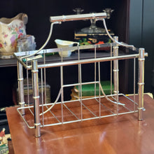 Load image into Gallery viewer, Metal MCM Magazine Caddy Faux Bamboo