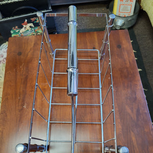 Metal MCM Magazine Caddy Faux Bamboo
