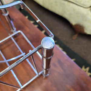 Metal MCM Magazine Caddy Faux Bamboo