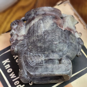 Myan Influenced Soapstone Carved Rooster/Chicken