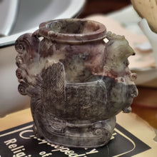 Load image into Gallery viewer, Myan Influenced Soapstone Carved Rooster/Chicken