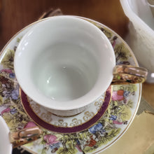 Load image into Gallery viewer, Vintage Royal Sealey Courting Couple Gold Gilt Trim Cup and Saucer - Sold Separately