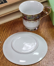 Load image into Gallery viewer, Vintage Royal Sealey Courting Couple Gold Gilt Trim Cup and Saucer - Sold Separately