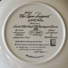Load image into Gallery viewer, The Snow Leopard Plate by Will Nelson - Last of Their Kind: The Endangered Species Plate No. 698514