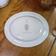 Load image into Gallery viewer, Daher Vintage Tin Oval Platter of Victorian Floral/Fruit Design Made in England