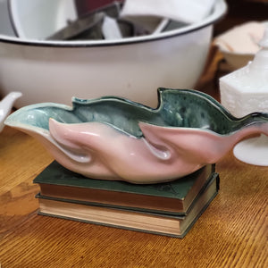 Vintage Hull Pottery Leaf Bowl USA 78, 1950's MCM Decorative Art Planter Pottery