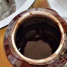 Load image into Gallery viewer, McCoy Brown Drip Glaze Cookie Jar, Commemorative Bicentennial Milk Can Shaped Jar