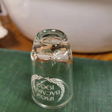 Load image into Gallery viewer, Rare Vintage Barcadi Rum 100th Anniversary Shot Glass etched set of 3