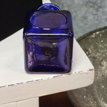 Load image into Gallery viewer, Embossed Clarotype Blue Cobalt Ink Bottle (E2L)