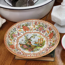 Load image into Gallery viewer, Vintage Daher Tin Bowl, Art Nouveau Style Designed Tin - &quot;At the River&quot;