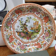 Load image into Gallery viewer, Vintage Daher Tin Bowl, Art Nouveau Style Designed Tin - &quot;At the River&quot;
