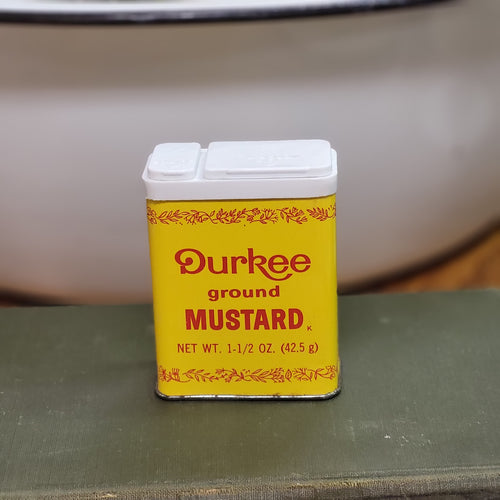DURKEE Ground MUSTARD 70's Collectible Metal Tin