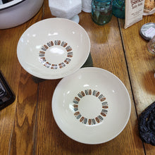 Load image into Gallery viewer, Vintage Colorcraft Taylor Smith Taylor Serving Bowl Java Key Blue, White and Rust Color - Sold Separately