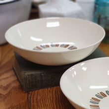 Load image into Gallery viewer, Vintage Colorcraft Taylor Smith Taylor Serving Bowl Java Key Blue, White and Rust Color - Sold Separately