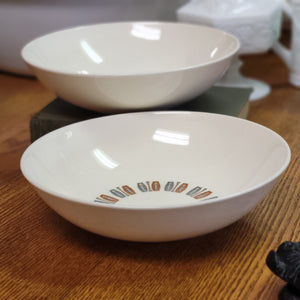 Vintage Colorcraft Taylor Smith Taylor Serving Bowl Java Key Blue, White and Rust Color - Sold Separately