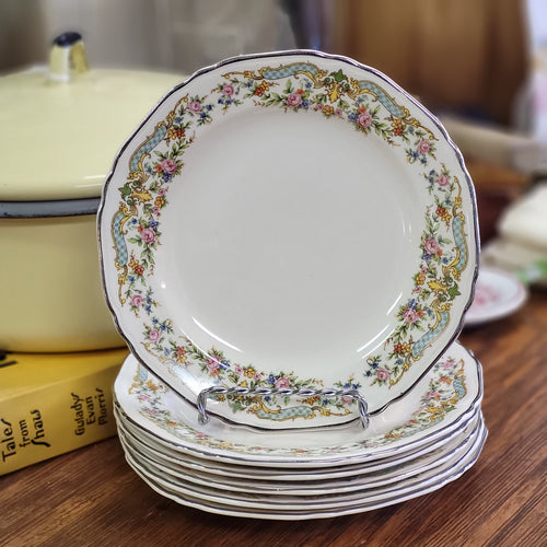 Crown Ivory Bread and Butter Plates