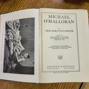 Antique Book - Michael O'Halloran By Gene Stratton-Potter, 1916