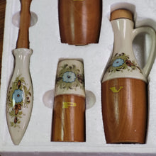 Load image into Gallery viewer, MCM Wood and Porcelain Salad Set in Original Box