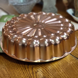 Vintage Large Copper Tin/Jello Bumby Starburst Daisy Mold