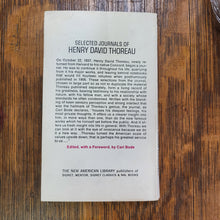 Load image into Gallery viewer, Vintage Book - Selected Journals of Henry David Thoreau, A Signet Classic Paperback
