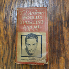Load image into Gallery viewer, T.S. Andrews World&#39;s Sporting Annual 1929 - Eddie Shea on the Cover