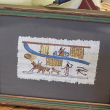 Load image into Gallery viewer, Vintage Hand Painted Papyrus Egyptian Drawing