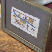 Load image into Gallery viewer, Vintage Hand Painted Papyrus Egyptian Drawing