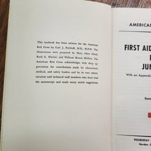 Load image into Gallery viewer, American Red Cross 1953 First Aid Textbook for Juniors