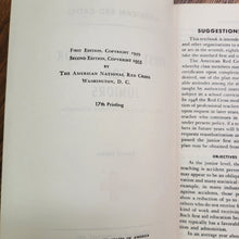 Load image into Gallery viewer, American Red Cross 1953 First Aid Textbook for Juniors