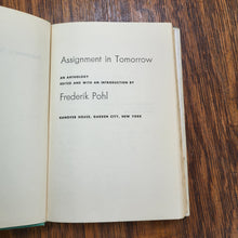 Load image into Gallery viewer, Vintage Book - Assignment in Tomorrow is an Anthology, of Science Fiction Stories