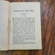 Load image into Gallery viewer, Vintage Book - Tarzan of the Apes by Edgar Rice Burroughs