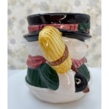 Load image into Gallery viewer, Rose Garden Dolomite Snowman Cocoa Coffee Mug