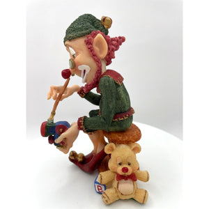 Vintage Slapstix Hand Painted Elf Figurine by Cast Art