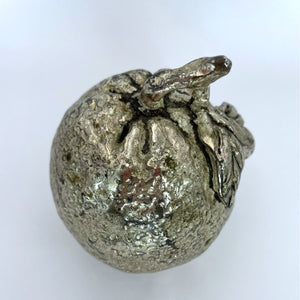 Vintage Silver-Plated Orange Mold Cast from Real Fruits