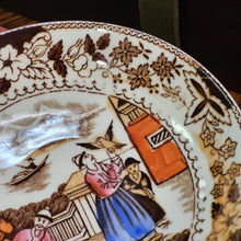 Load image into Gallery viewer, 1840&#39;s Antique Petrus Regout Maastricht Mongol Huntsman Transferware Bowl