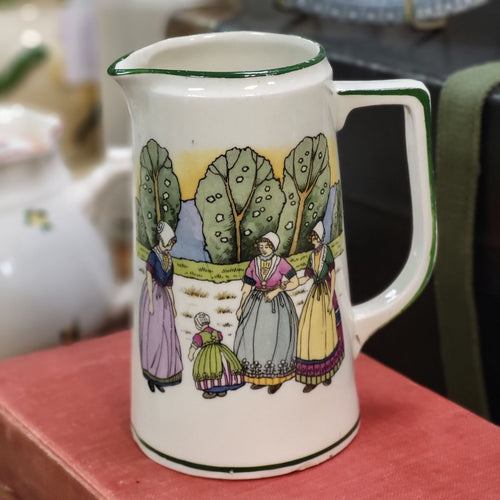 Vintage Royal Bruxonia Austrian Porcelain Pitcher Hand Painted