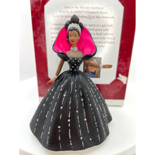 Load image into Gallery viewer, Vintage Barbie Hallmark Keepsake Ornament - African American Holiday Barbie