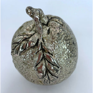 Vintage Silver-Plated Orange Mold Cast from Real Fruits