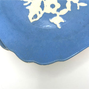 Blue Harker Cameoware - Dainty Flower Blue Virginia Bread and Butter Dessert Plate - Set of 4