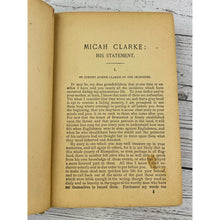 Load image into Gallery viewer, Antique Book Micah Clarke by Arthur Conan Doyle Published by F. M. Lupton Co