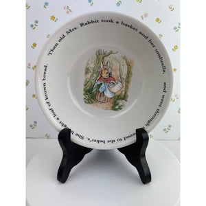Wedgwood China Peter Rabit Bowl, Beatrix Potter Collectible, Made in England