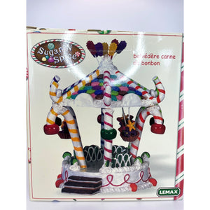 Lemax Christmas Sugar N Spice Candy Cane Gazebo 2004 Retired 43423 NWB