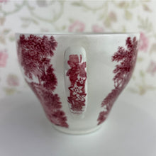 Load image into Gallery viewer, Vintage J&amp;G Meakin England Red and White Penshurst Place Teacup