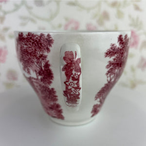 Vintage J&G Meakin England Red and White Penshurst Place Teacup