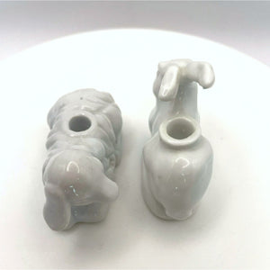 Ceramic Lamb and Bunny Mini Candle Holders