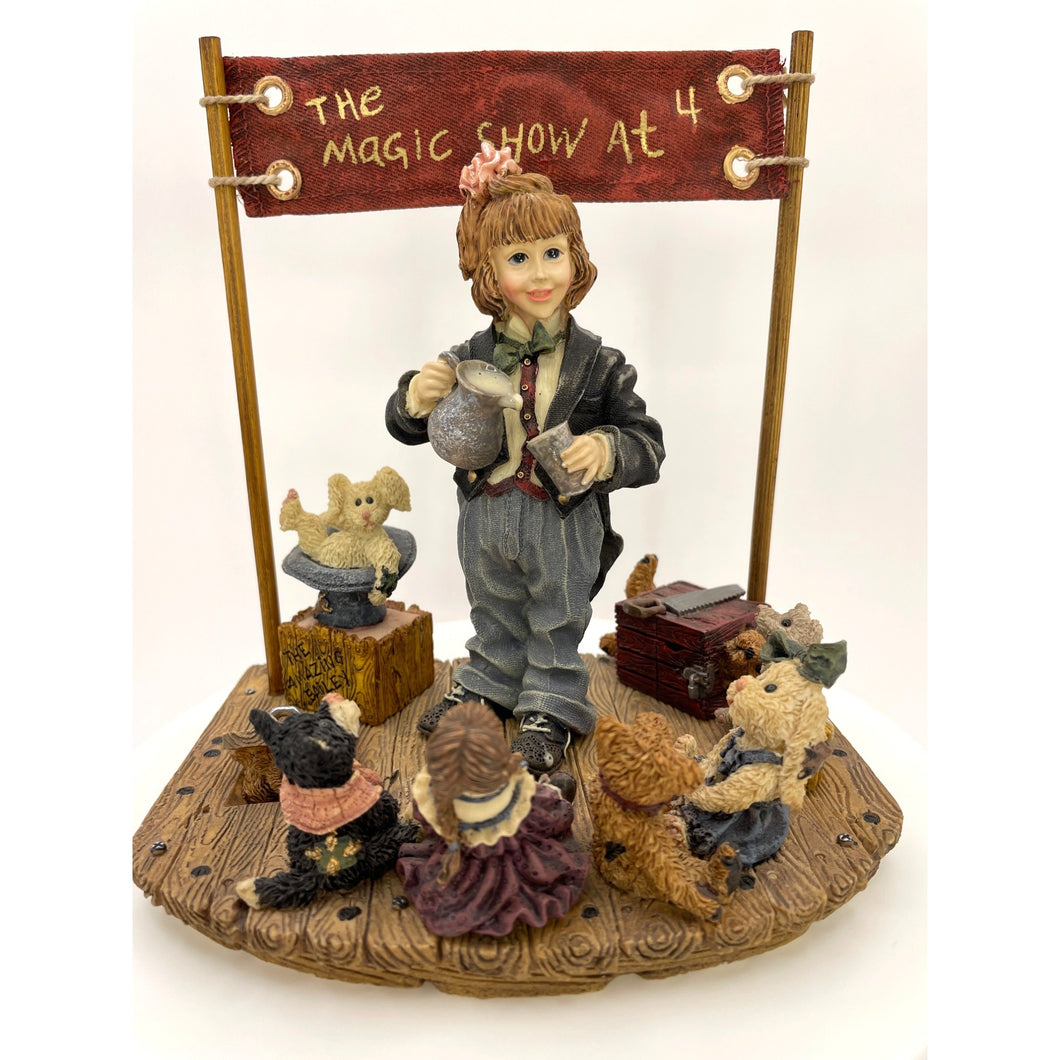 Boyds Bears - Yesterdays Child, The Dollstone Collection The Amazing Bailey Magic Show at 4