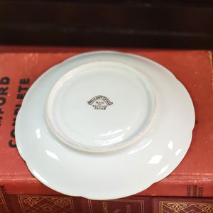 Vintage Trimdnt China Hibiscus Teacup and Saucer Set