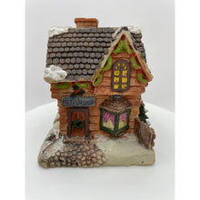 Load image into Gallery viewer, Vintage Mini Christmas House That Opens with Elves on the Inside