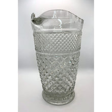 Load image into Gallery viewer, Vintage Anchor Hocking Wexford Large Glass Cut Glass Pitcher