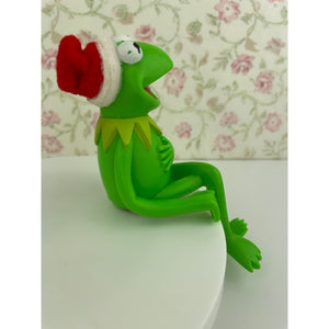 Vintage Kermit The Frog Stocking Hanger/Holder, Christmas Muppets Hallmark